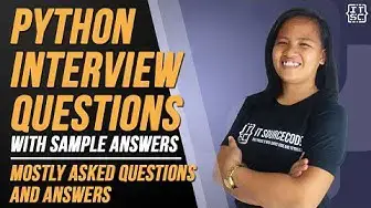 Video thumbnail for Python Interview Questions and Answers | MOSTLY ASKED QUESTIONS WITH ANSWER 2022