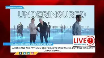 Video thumbnail for Americans are paying more for auto insurance, but millions are underinsured