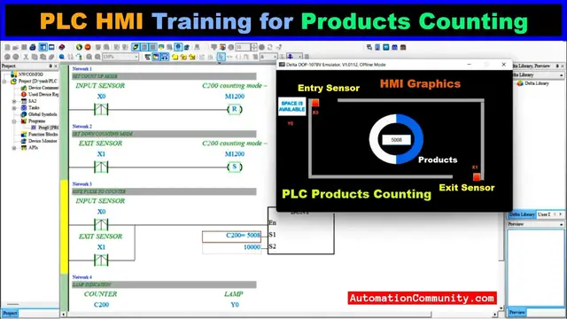 Video thumbnail for PLC HMI Training for Products Counting - Top Industrial Course