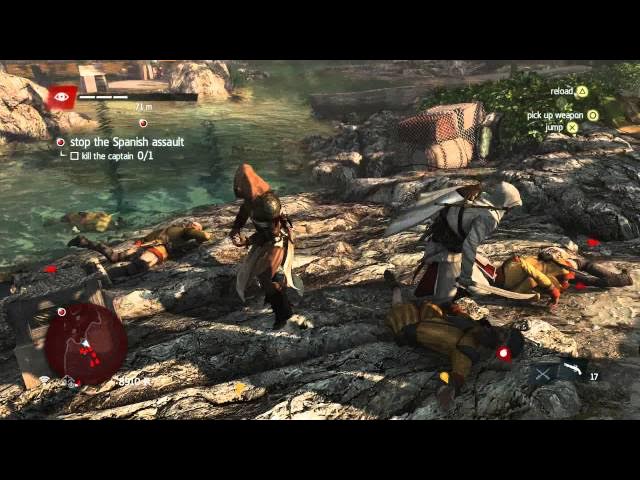 Video thumbnail for Assassin's Creed IV: Black Flag - Everything Is Permitted: Spaniards Beach Battle & Kill the Captain