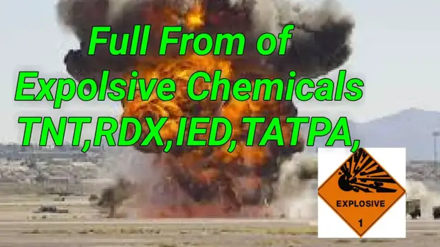 Video thumbnail for RDX,IED,TNT full From same Explosive Chemicals | Explosive Chemicals