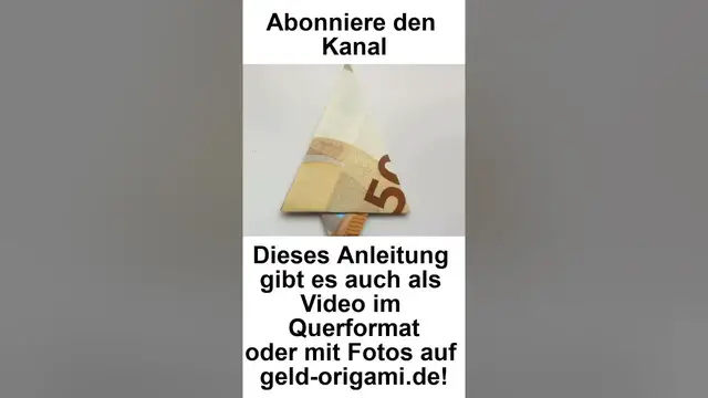 'Video thumbnail for Tannenbaum aus Geld gefaltet - so einfach geht's - #Shorts #Tutorial'