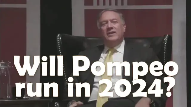 Video thumbnail for Former Secretary of State and CIA Director Mike Pompeo on whether he'll run for president in 2024