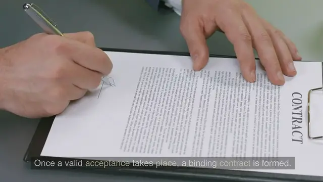 Video thumbnail for Contractual agreement acceptance www.e-lawresources.co.uk