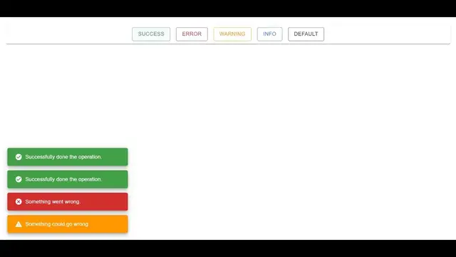 Video thumbnail for React.js Notistack Library Example to Show Material Toast Notification Snackbar Messages Using JS