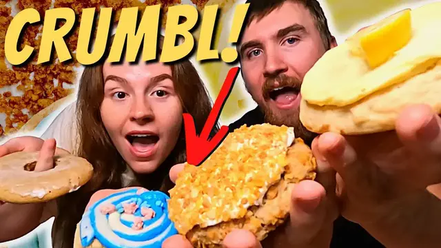 'Video thumbnail for CRUMBL COOKIES 8 | Fried Ice Cream, Cotton Candy, Lemonade, Old Fashion Donut Review!'