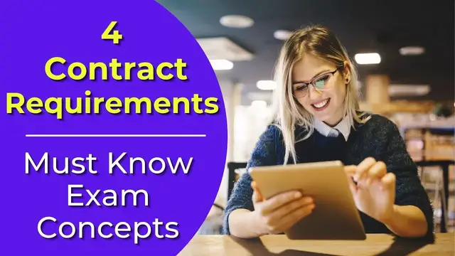 Video thumbnail for Valid Contracts: What are they? Real estate license exam questions.