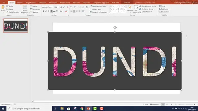 Video thumbnail for Come riempire il testo con immagine in PowerPoint