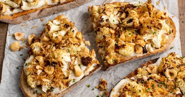 'Video thumbnail for Roasted cauliflower toast'