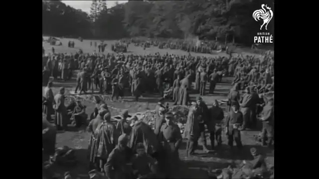 Video thumbnail for Germans surrendering at Cherbourg in 1944.