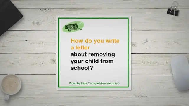 'Video thumbnail for How to write a letter about removing your child from school'