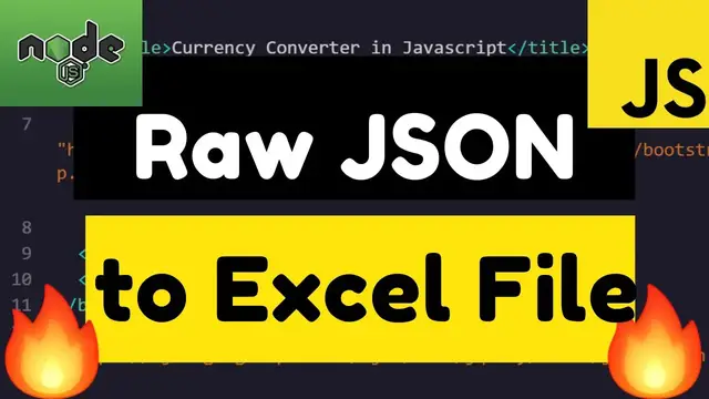 Video thumbnail for Node.js Express Raw JSON to Excel File Converter Full Web App Using json2xls Library Live Deployment