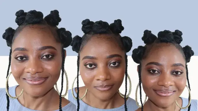 Video thumbnail for How to Bantu knots on Natural hair | Braided Bantu Knots Hairstyles | yekumane