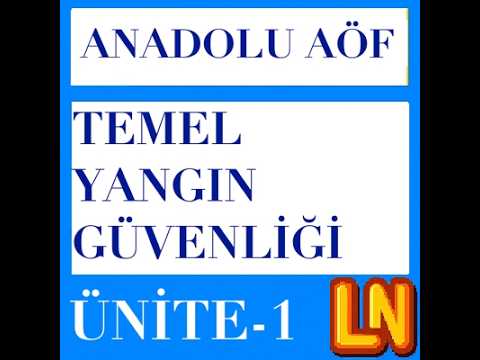 Video thumbnail for ISG110U Temel Yangın Güvenliği Ünite 1