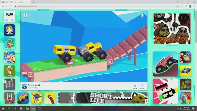 Video thumbnail for drive mad game poki