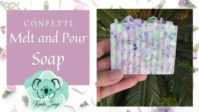 'Video thumbnail for Confetti Melt and Pour Soap Making MP Soap Tutorial for Beginners'
