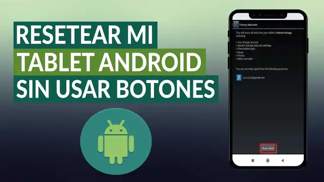 Video thumbnail for Cómo resetear mi TABLET ANDROID sin usar botones - Hard Reset fácil