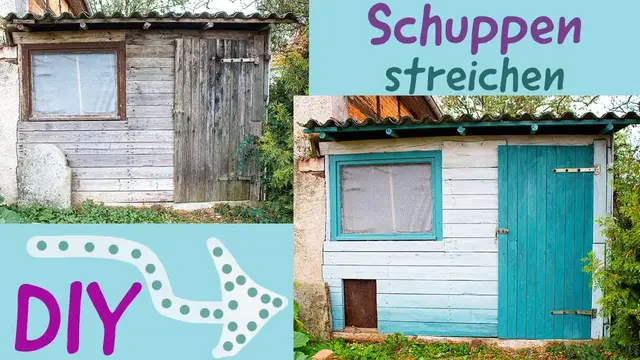 Video thumbnail for DIY - Gartenhaus streichen mit Ombre Effekt - Funkelfaden Haus