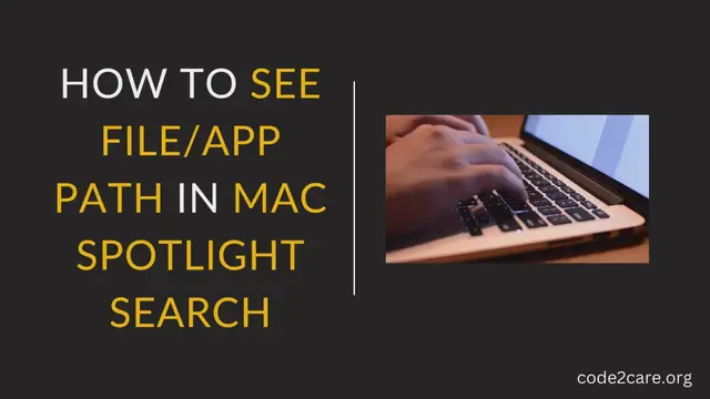 Video thumbnail for How to find Path of Files/App using Mac Spotlight Search