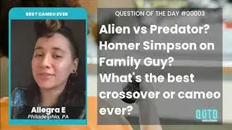 Video thumbnail for Allegra appreciates Michael Jackson's cameo in Men in Black 2. Thrilling!