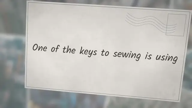 Video thumbnail for Are Sewing Machine Needles Universal?