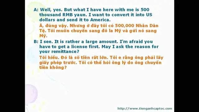 Video thumbnail for English for Trade, Finance, and Bank Unit 02 - Dialogue 001