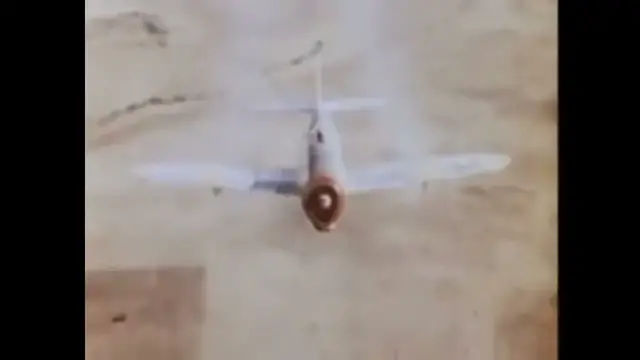 Video thumbnail for P-47 Thunderbolts strafe Italian trains during WWII