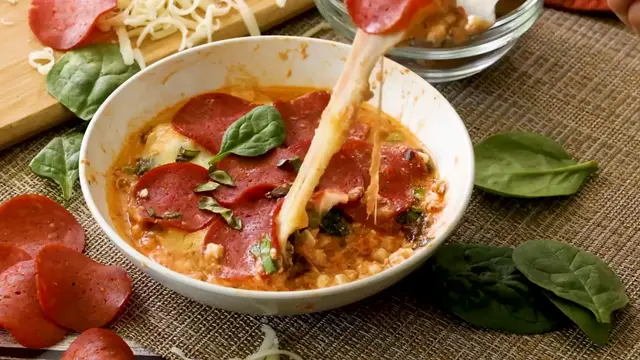 'Video thumbnail for BEST Cottage Cheese Pizza Bowl Low Carb Viral Recipe(720P HD)'