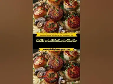 'Video thumbnail for Scallops and Mushroom Risotto'