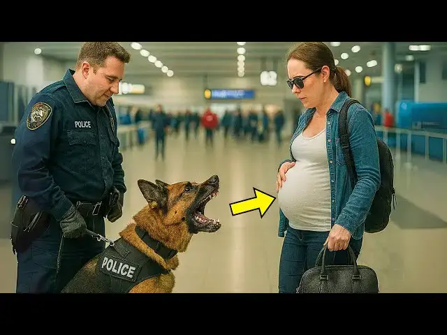 'Video thumbnail for Police Dog Kept Barking At Pregnant Woman. Doctor Looks At Ultrasound And Calls The Police'