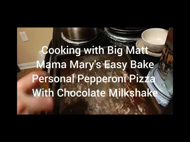 Video thumbnail for Easy Bake Mama Mary's Personal Pepperoni Pizza with Chocolate Milkshake