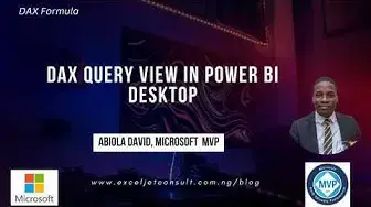 Video thumbnail for New DAX Query View in Power BI Desktop