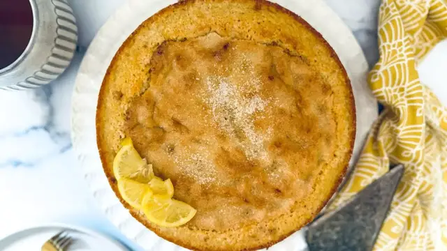 'Video thumbnail for Lemon Olive Oil Dump Cake Recipe'