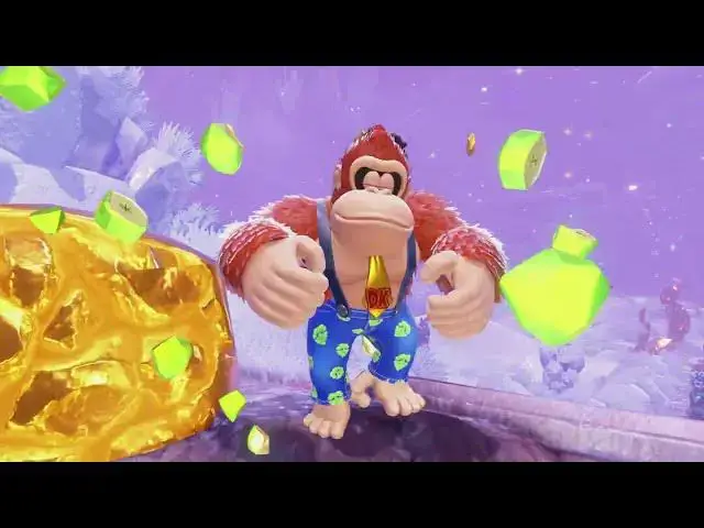 Video thumbnail for Donkey Kong Bananza - Freezer Layer: Navigate Deep Freeze: Explore Snowy Crossroads Shops Gameplay