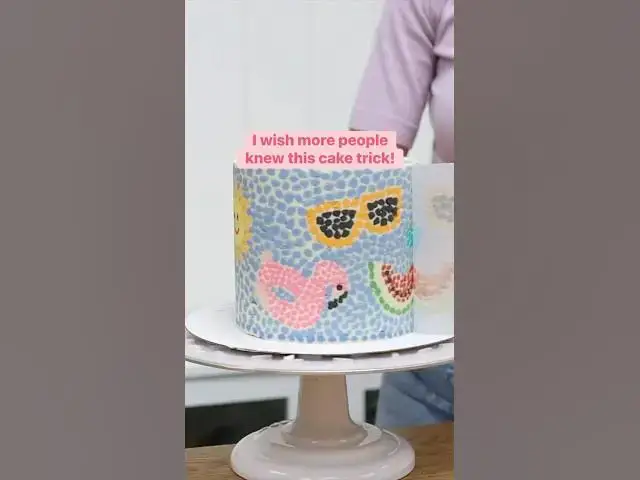 Video thumbnail for Trace cookie cutters, lay acetate on top, pipe, wrap, chill, and peel! #cakedecorating #cake #cakes