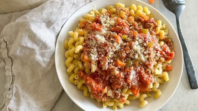 Video thumbnail for Bolognese Sauce Recipe