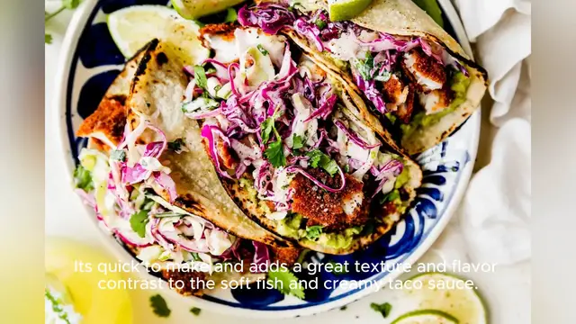 Video thumbnail for fish taco slaw recipe