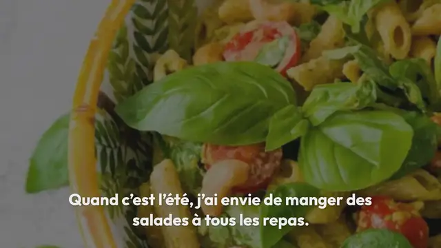 Video thumbnail for Salade de pâtes au pesto (facile et délicieuse)