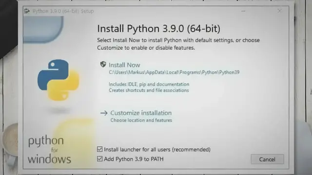 Video thumbnail for Python unter Windows installieren