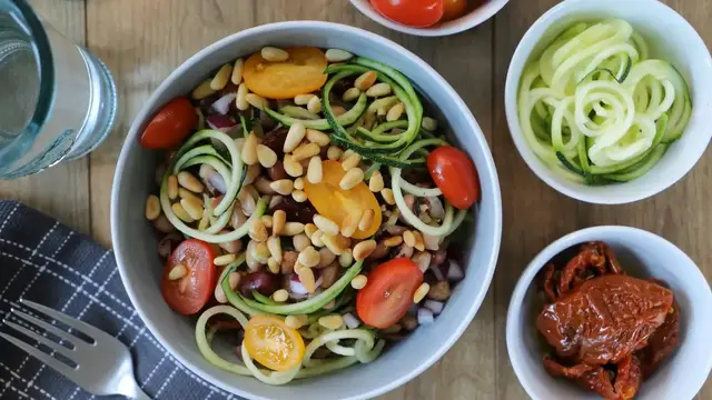 Video thumbnail for Chicken Zucchini Bake: Mediterranean One-Pan Dinner