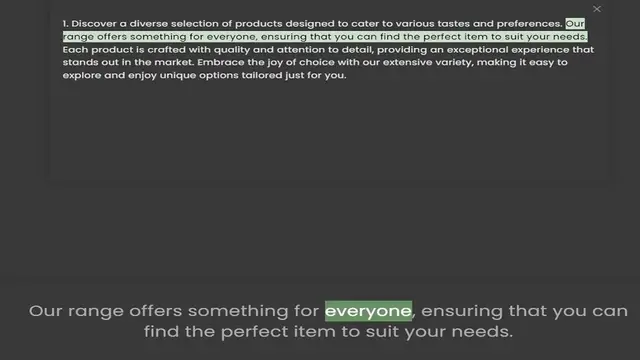 Video thumbnail for range offers something for everyone, ensuring that you can find the perfect item to suit your needs. Each product is crafted with quality and attention to detail, providing an exceptional experience that stands out in the market. Embrace