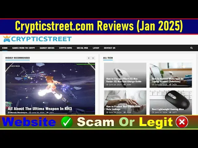 Video thumbnail for Crypticstreet Com Reviews Consumer Reports: Check Crypticstreet Is Scam Or Legit? | Product Review