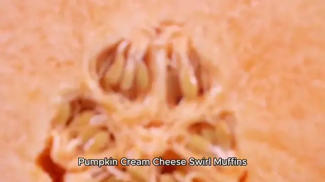 'Video thumbnail for Pumpkin Cream Cheese Swirl Muffins'