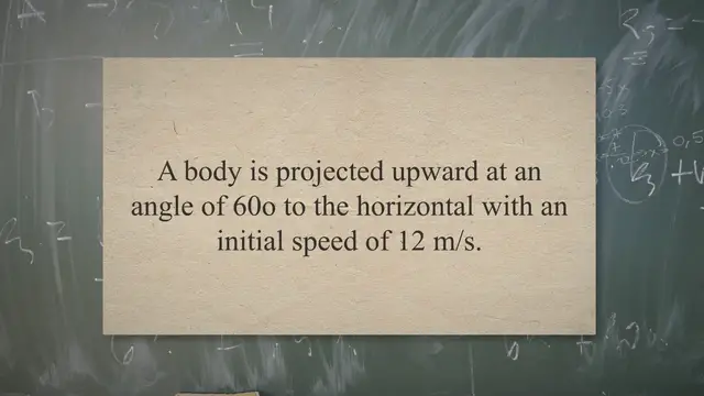 Video thumbnail for Determine the position of an object in projectile motion
