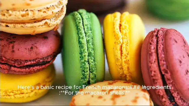 Video thumbnail for macarons recipe