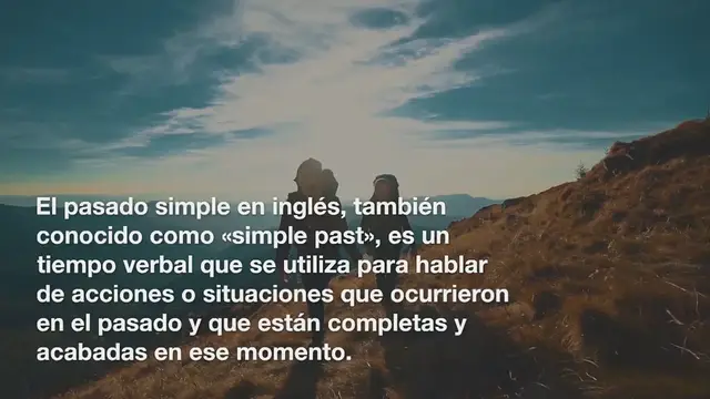 Video thumbnail for Past simple inglés: cómo usar el past simple en inglés