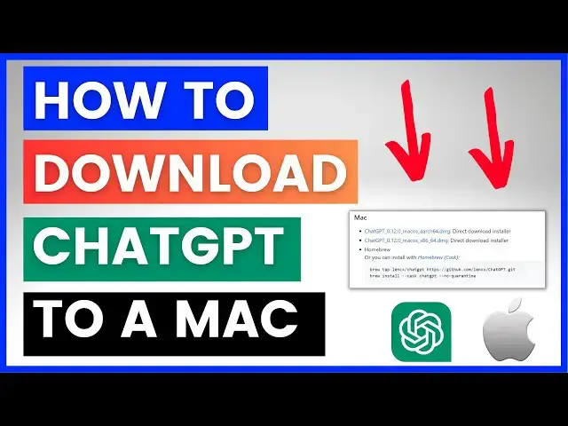 Video thumbnail for How To Download ChatGPT On A Mac Computer?