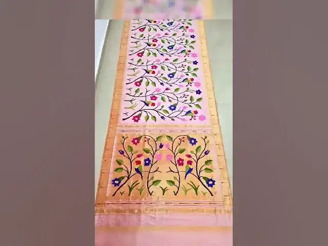 Video thumbnail for Allover work paithani sarees#paithani #saree #indianattire
