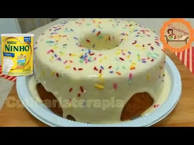 Video thumbnail for Bolo Caseiro de Leite Ninho Super Fofinho com Cobertura Cremosa