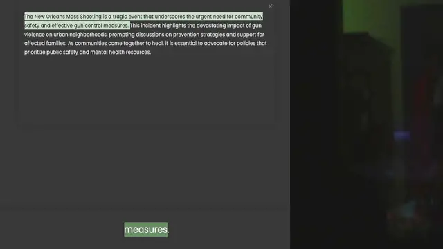 Video thumbnail for safety and effective gun control measures. This incident highlights the devastating impact of gun violence on urban neighborhoods, prompting discussions on prevention strategies and support for affected families. As communities come toget
